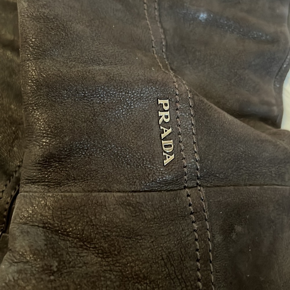 Authentic Dark Brown Prada Boots - image 2